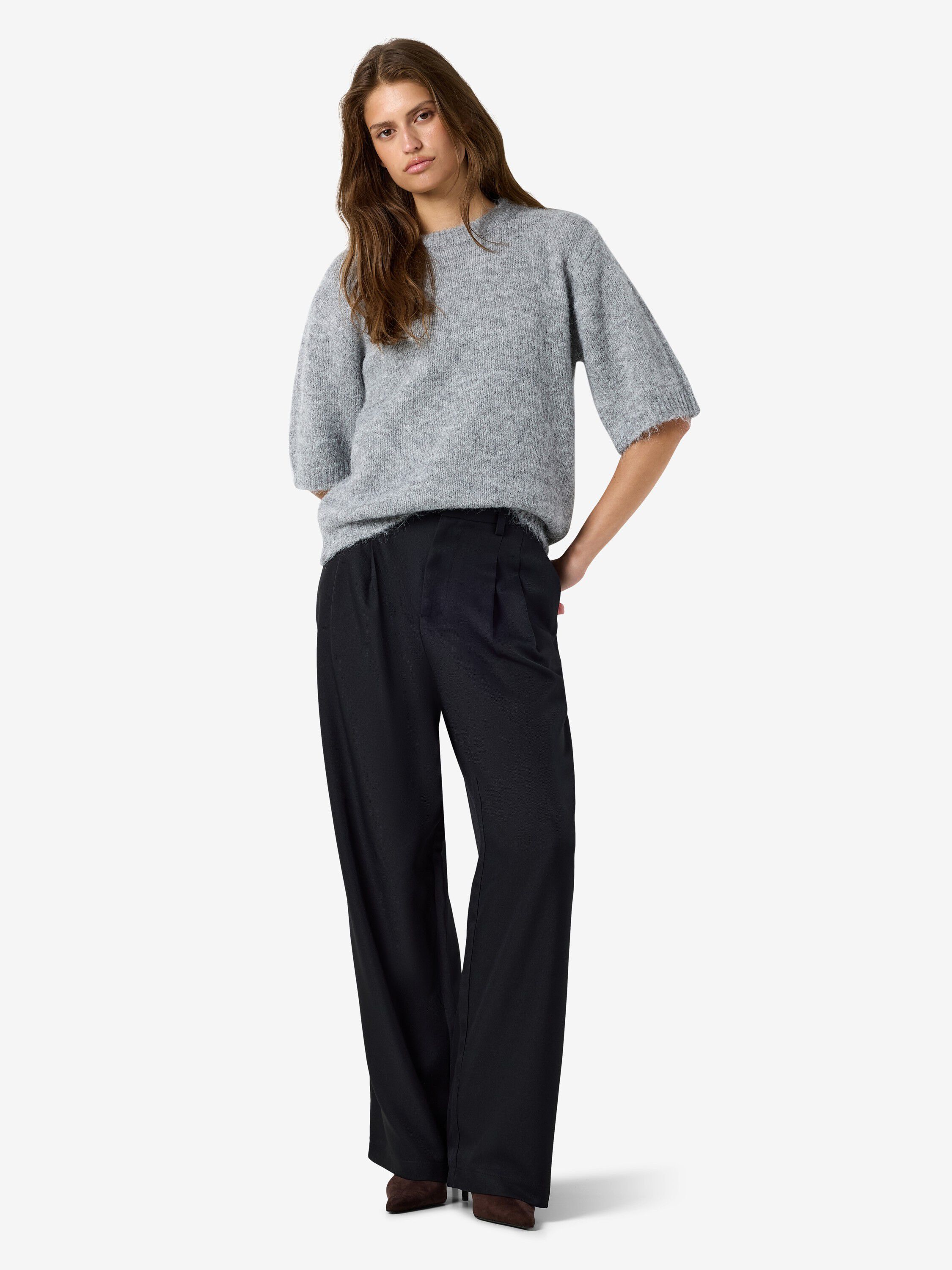 Nmsutton S/S O-hals strikkeknuter