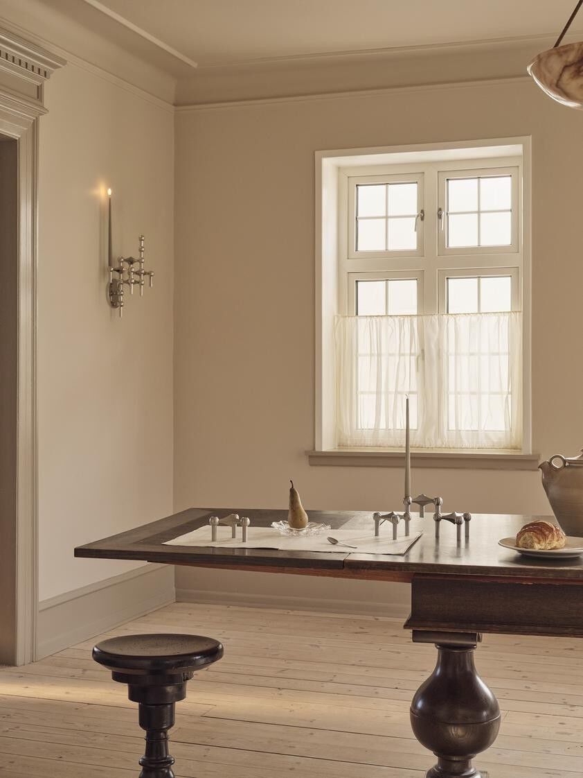 Nagel candle holder set with 3 pcs - brushed chrome