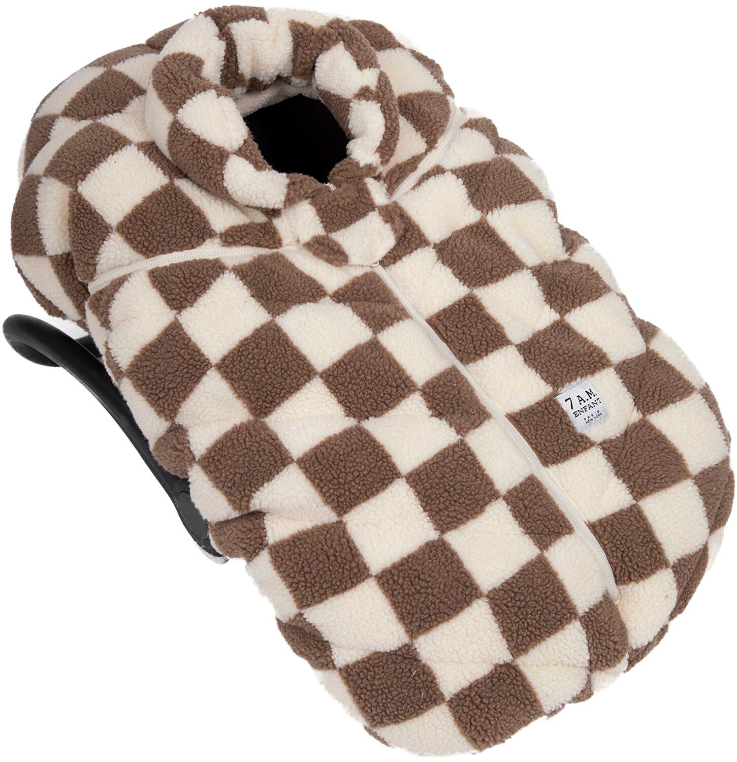 Car Seat Cocoon - Checker Berber
