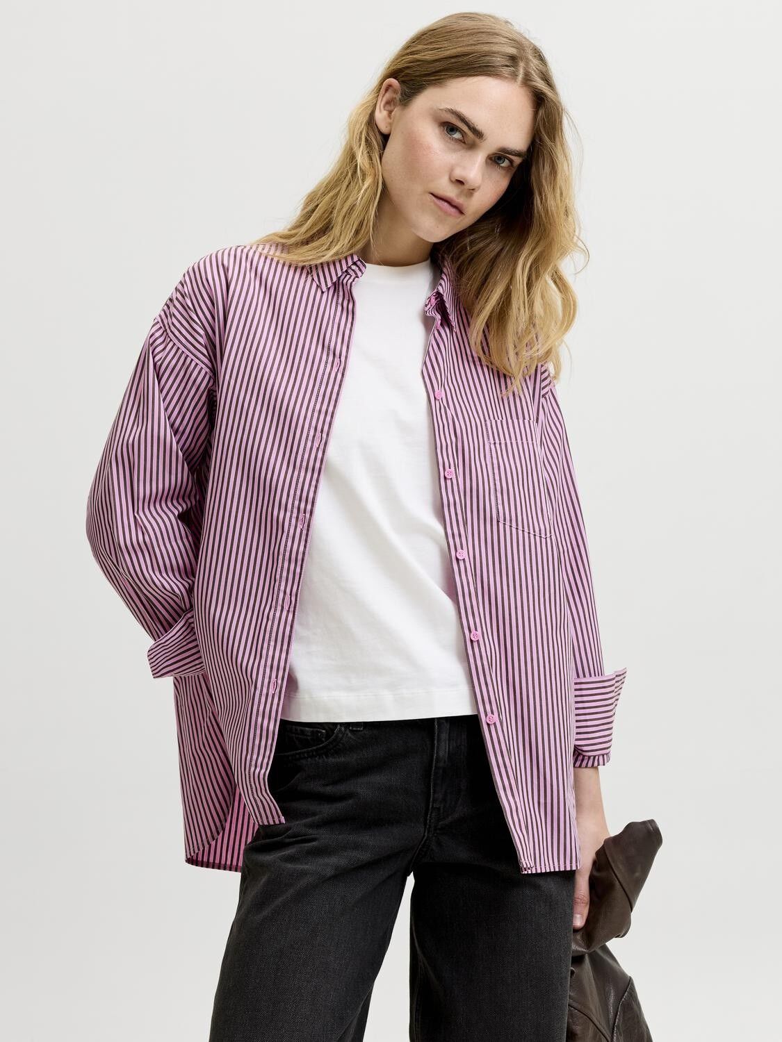 JXJAMIE LS RELAXED POPLIN SHIRT WVN