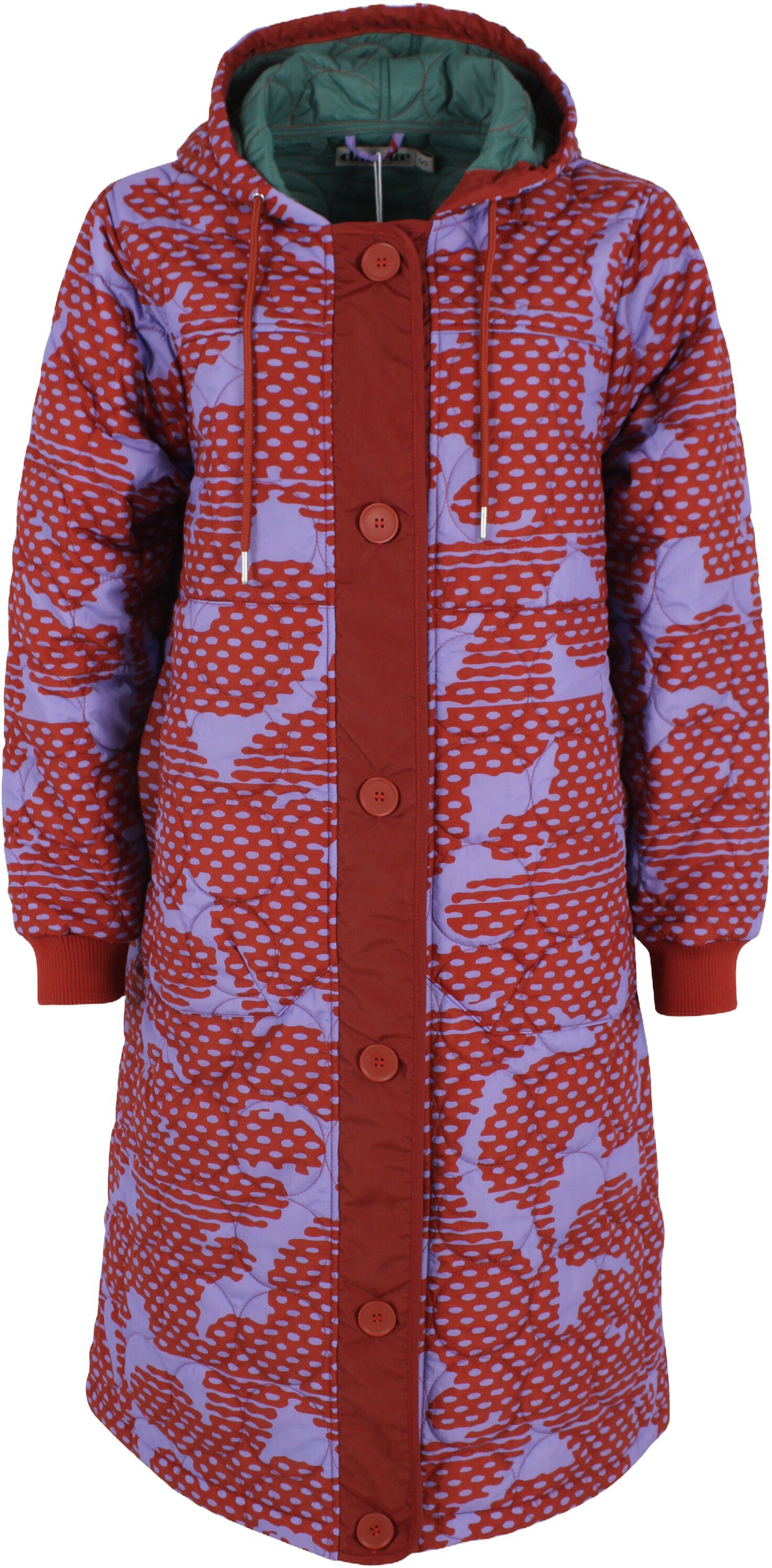Danemeddow Aop Thermo Coat Light Lilac/Chili HALFTONE