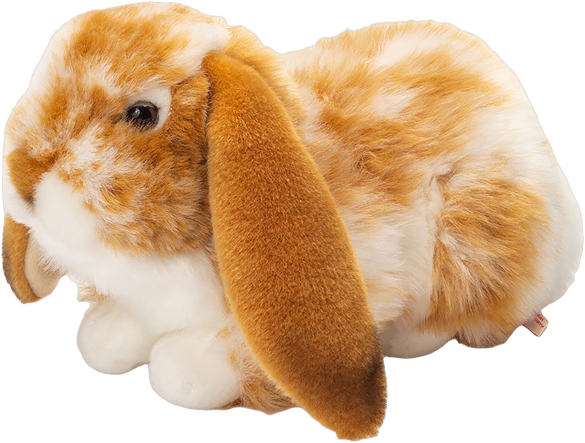 Teddy Hermann - Liggende kanin brun-hvid 30 cm