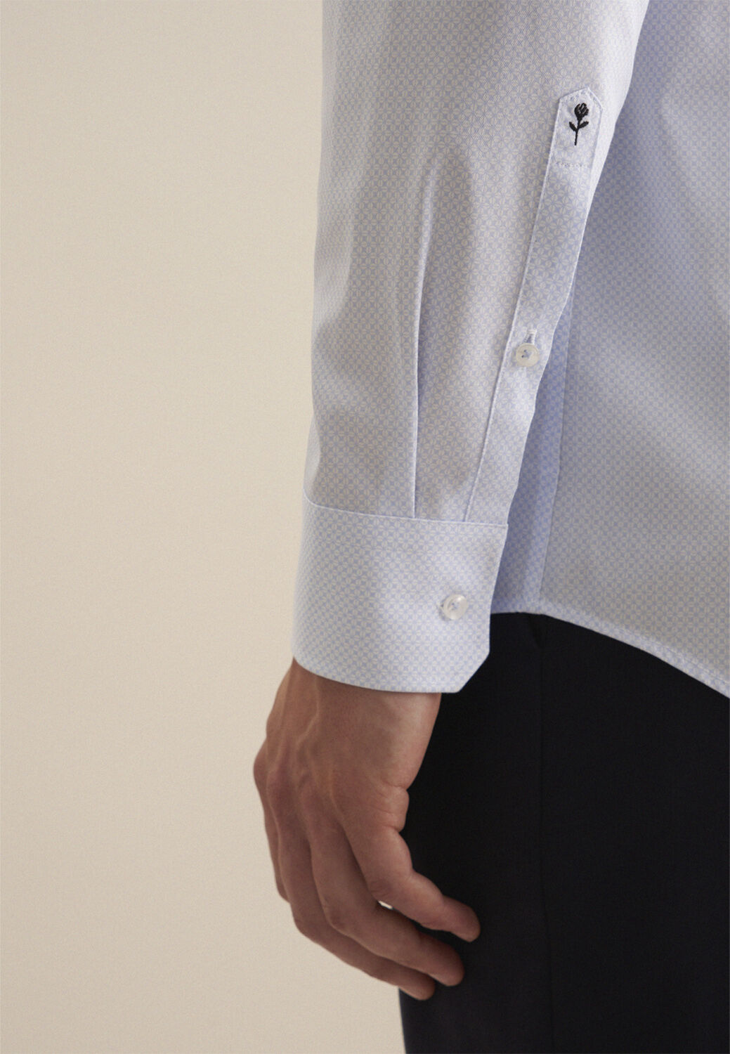 Business Shirt Regular Long sleeve Kent-Collar Print