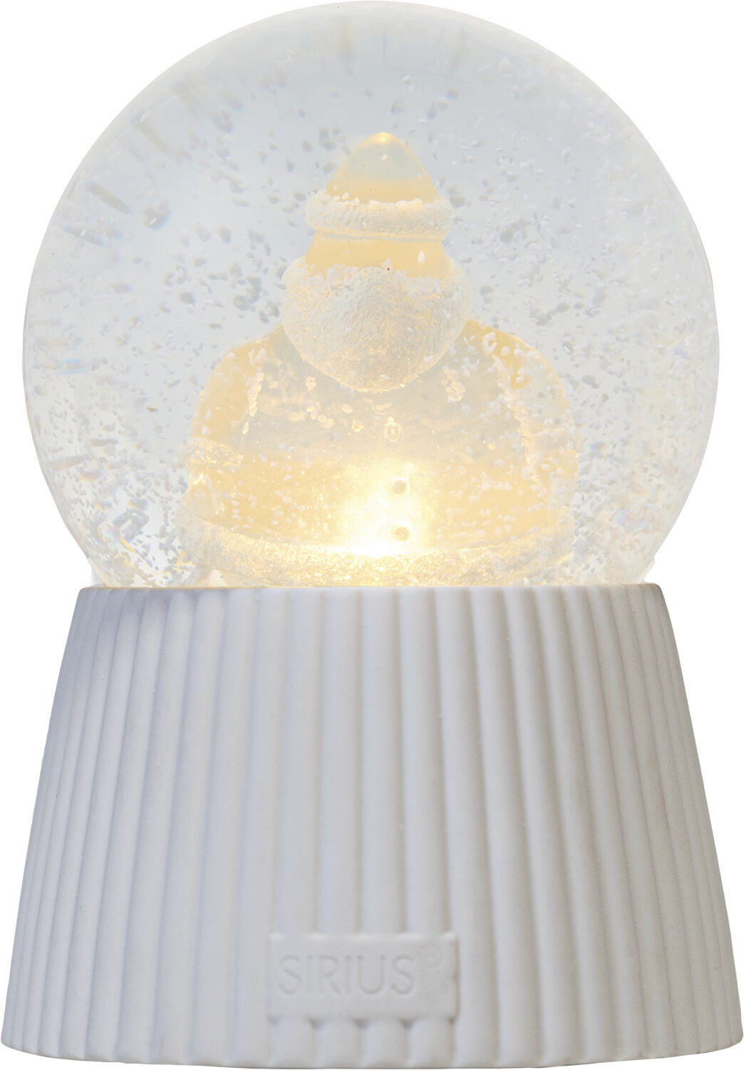 Santa Snowglobe, Hvid keramik