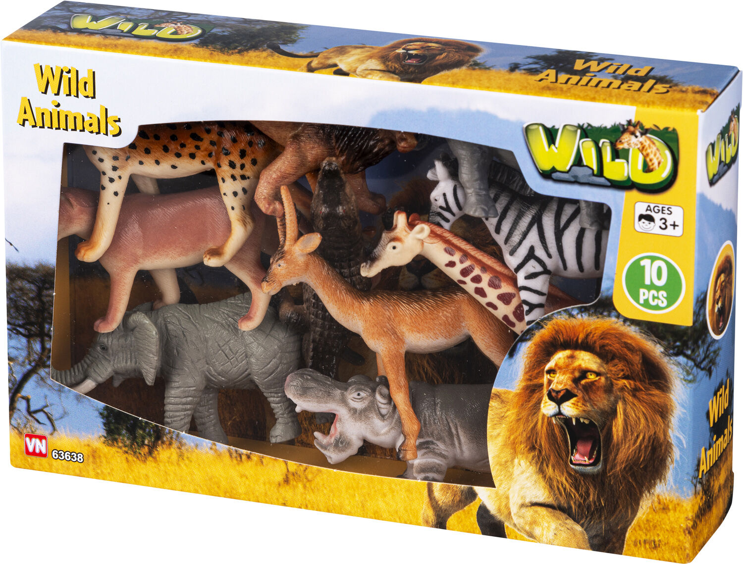 VILDE DYR I BOX 10 DELE