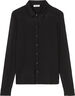 Jersey-blouse, long sleeve, collar,