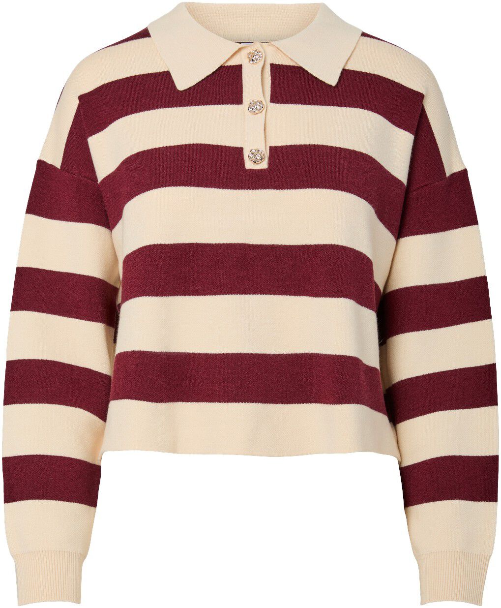 PCJASSY LS SHORT POLO KNIT D2D