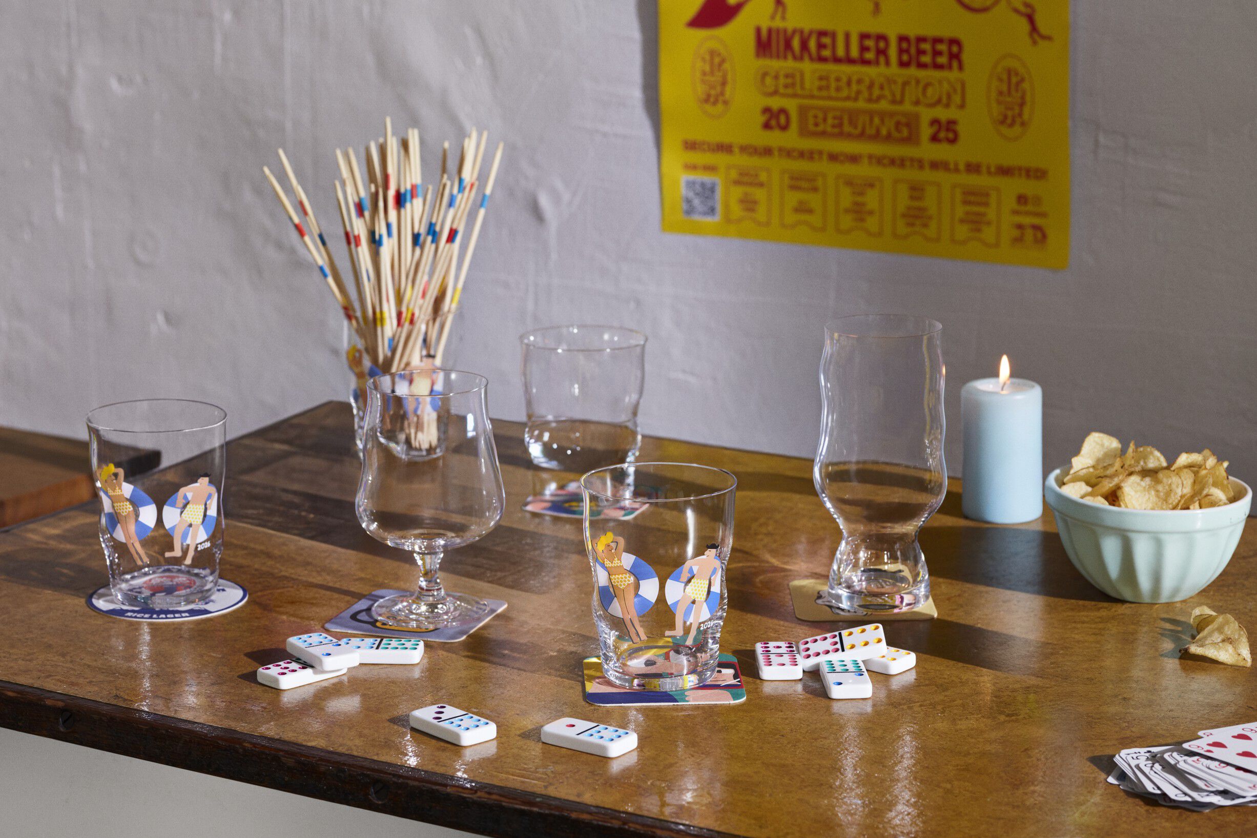 Mikkeller Pint &Oslash;lglas 2026 40 cl klar m. deko