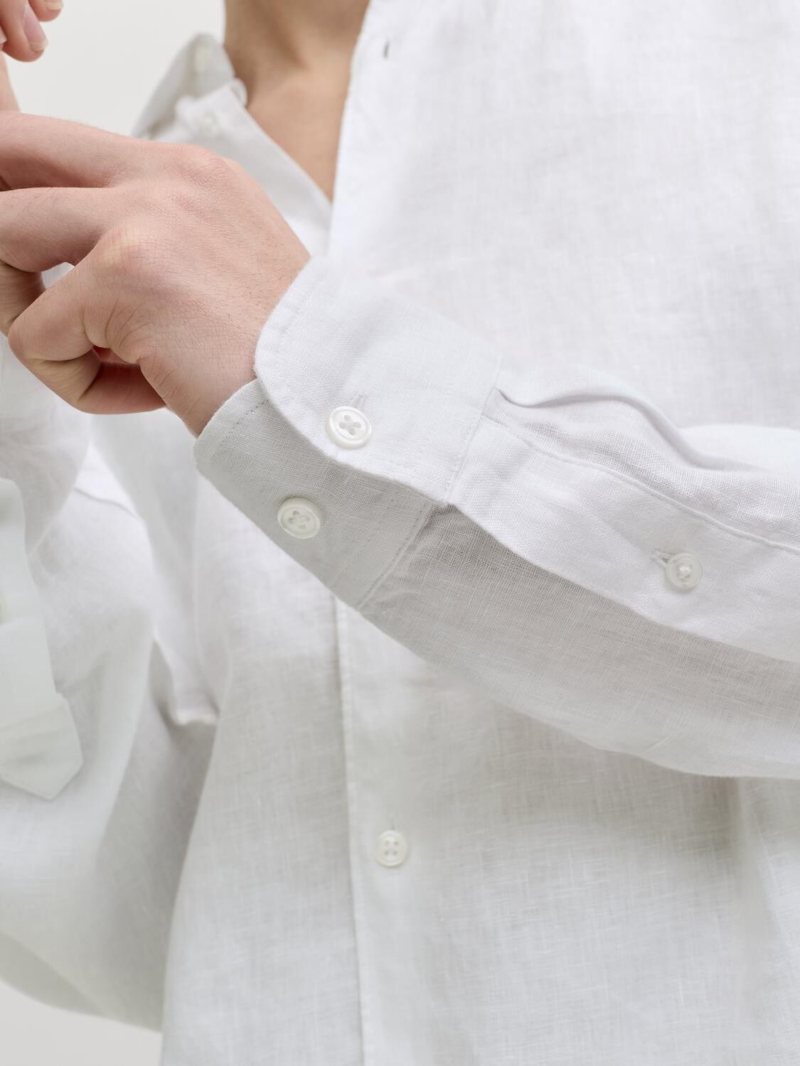 JPRBLALAWRENCE LINEN LS SHIRT SN