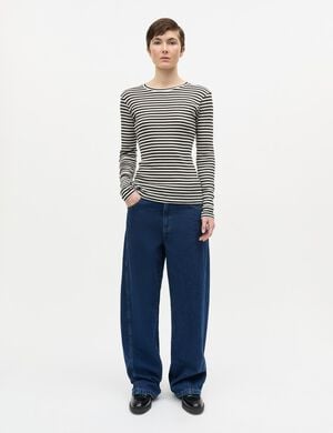 2x2 Cotton Stripe Tuba Tee LS