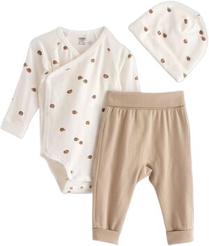 Matching, soft baby starter kit in