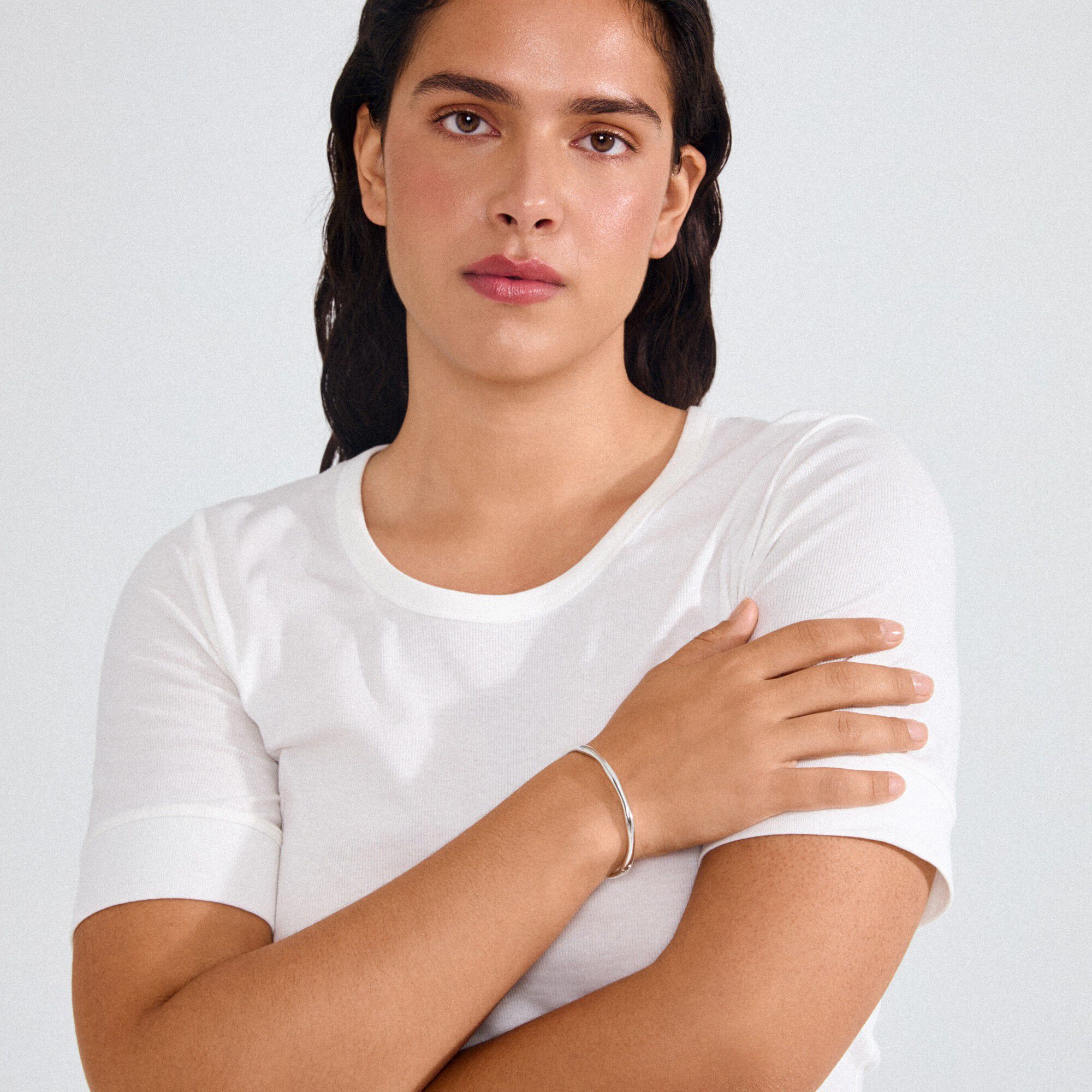 HAZE bangle silver-plated