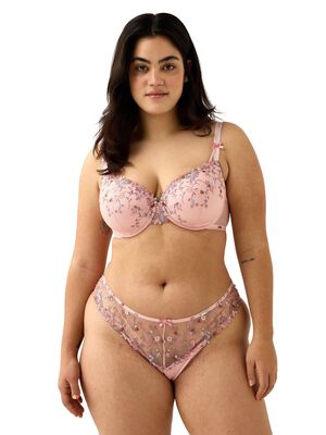 Comfortable T-shirt bra with lace a