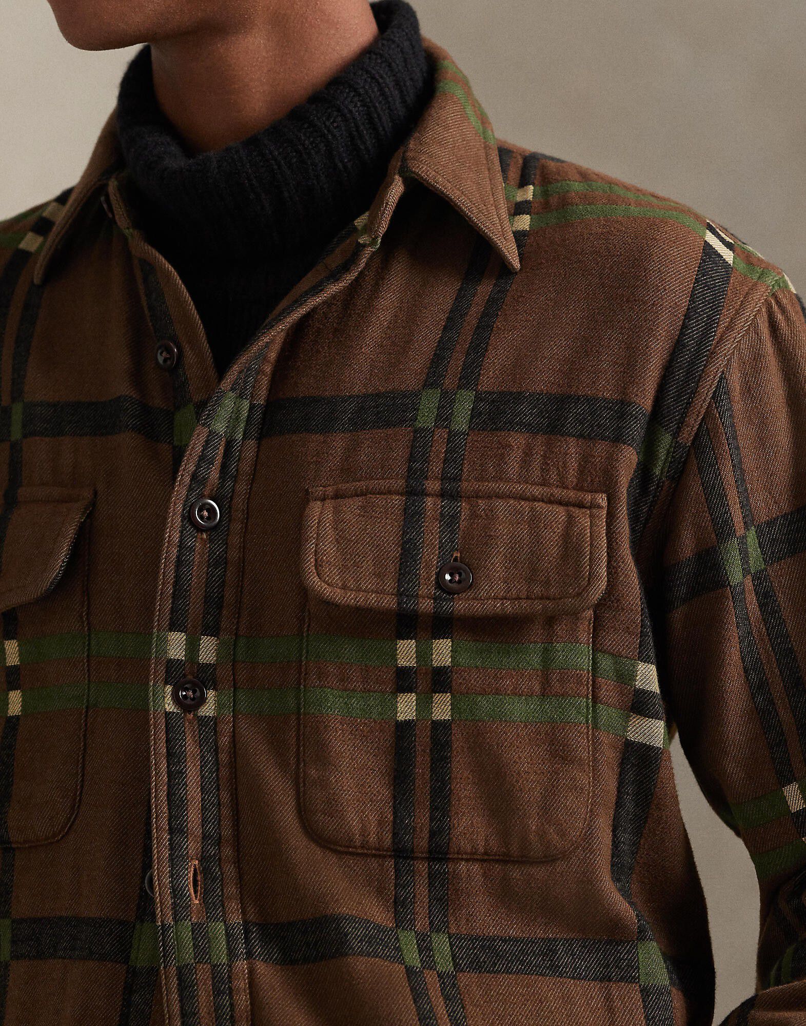 Classic Fit Flannel Utility Shirt