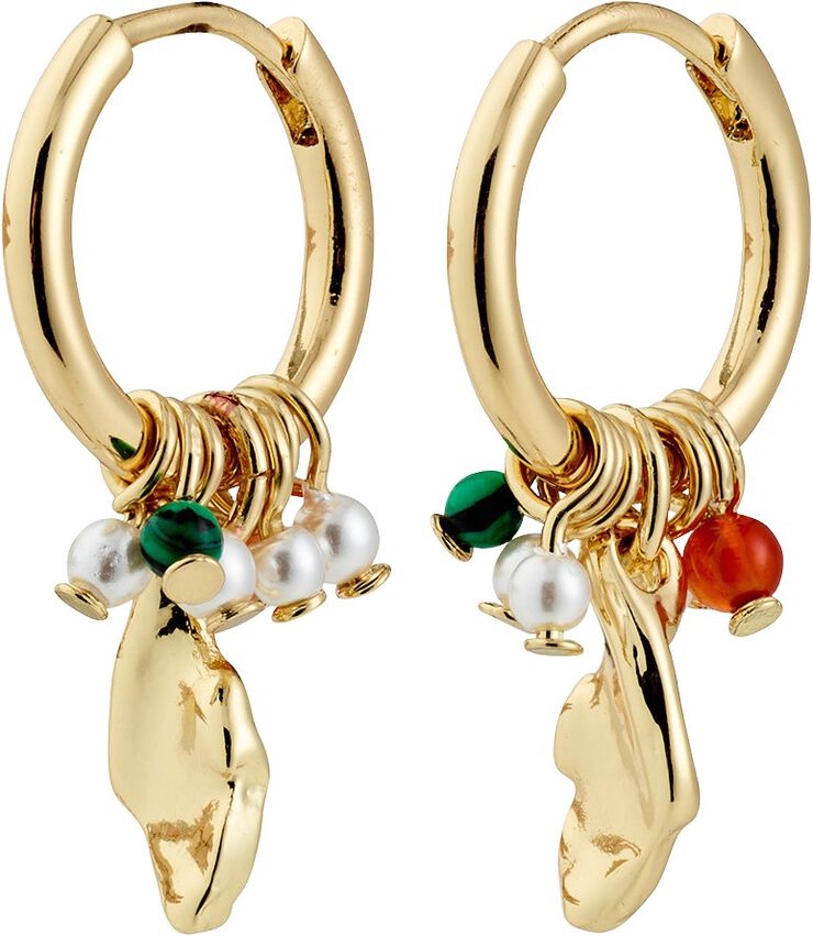 SENSE øreringe guldbelagt/multi