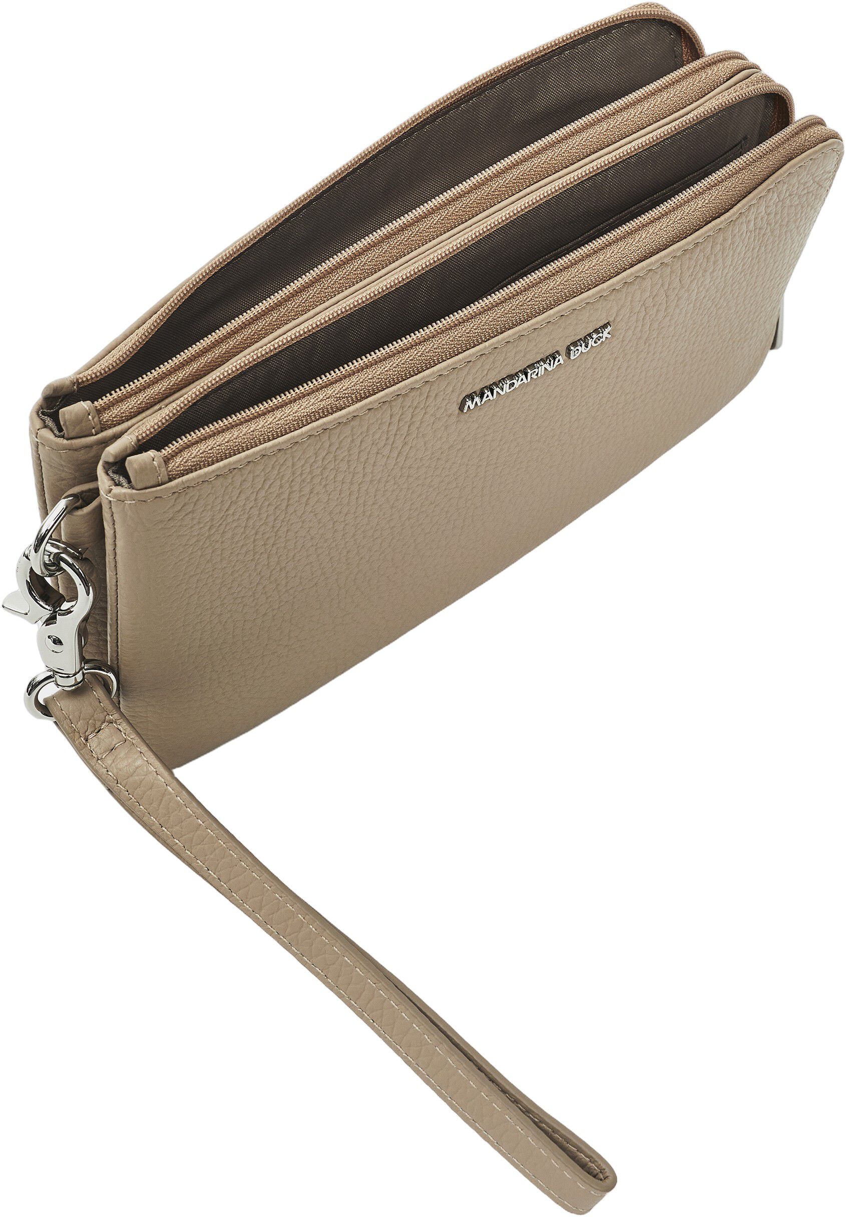 MELLOW LEATHER POUCH / WARM TAUPE