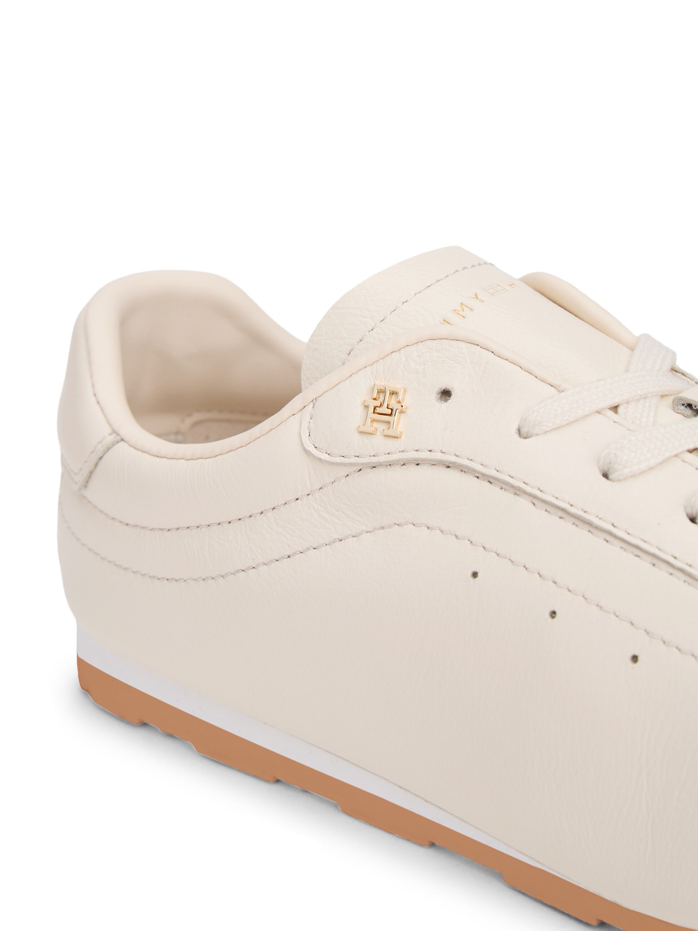 TH Monogram Low Profile Leather Trainers