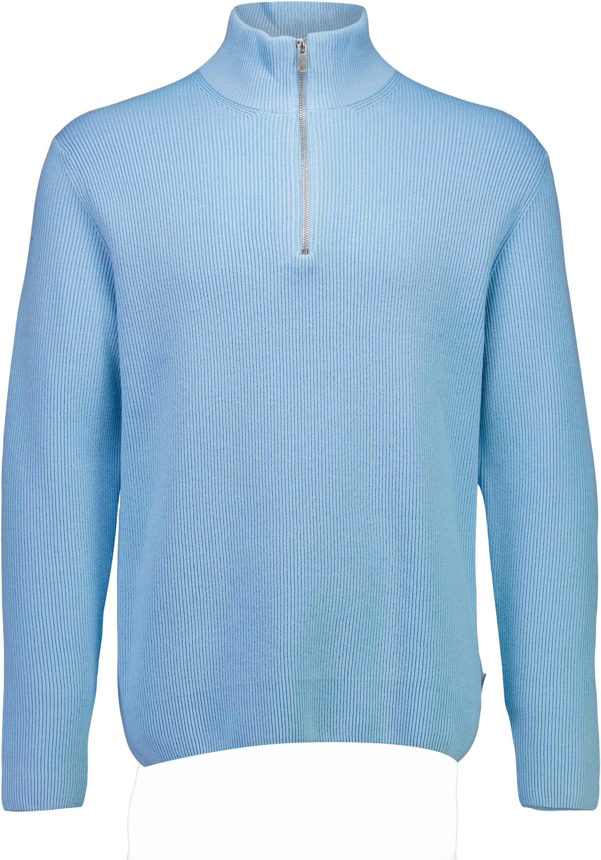 Half zip rib knit