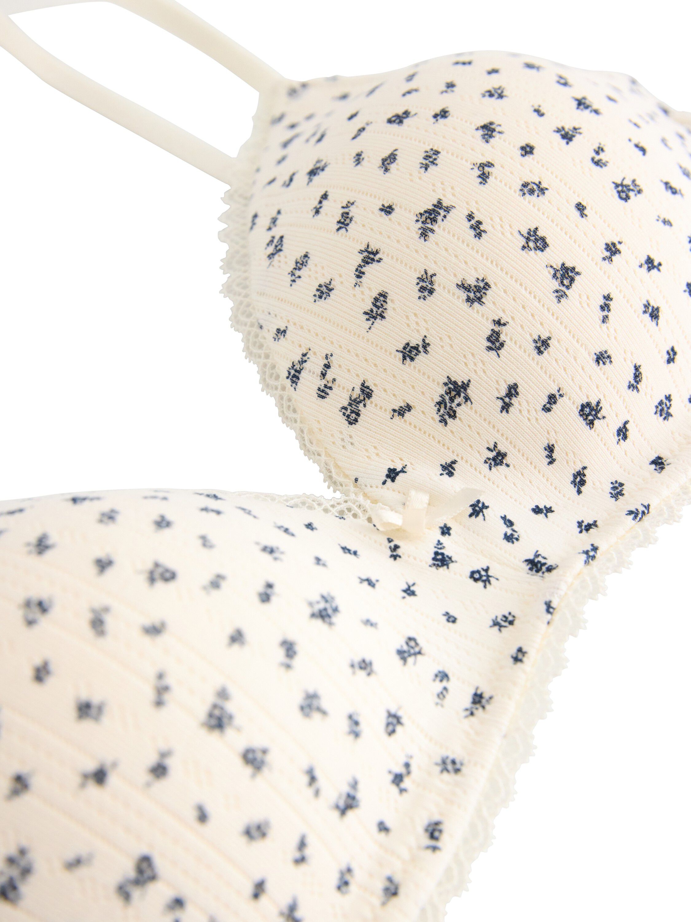 Bra Petite cotton pointelle