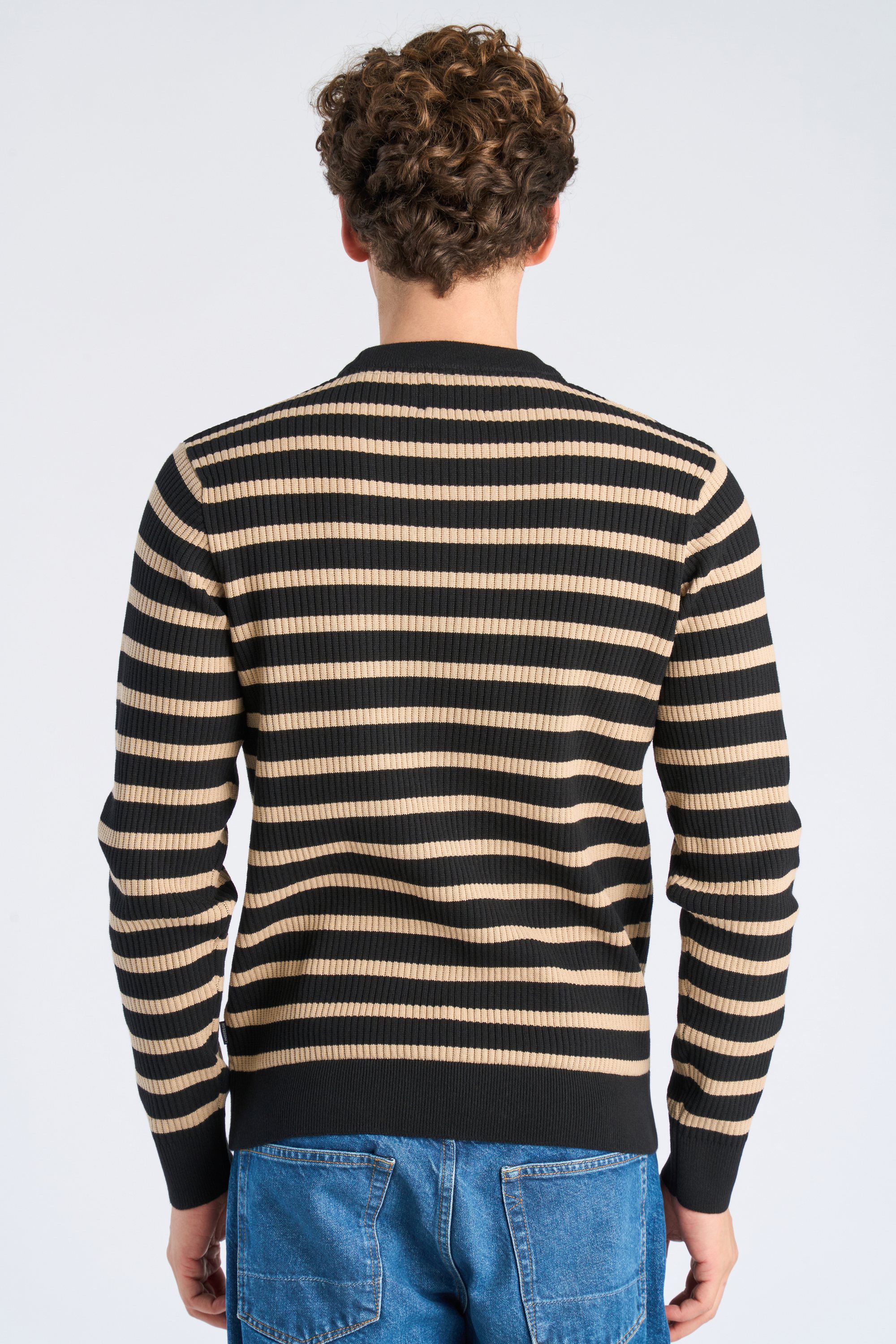 Recycled crew neck knit L/S