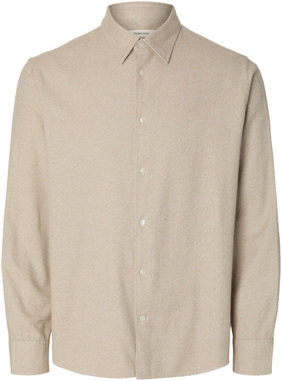Slhregnoah Brushed Twist Shirt Ls Noos