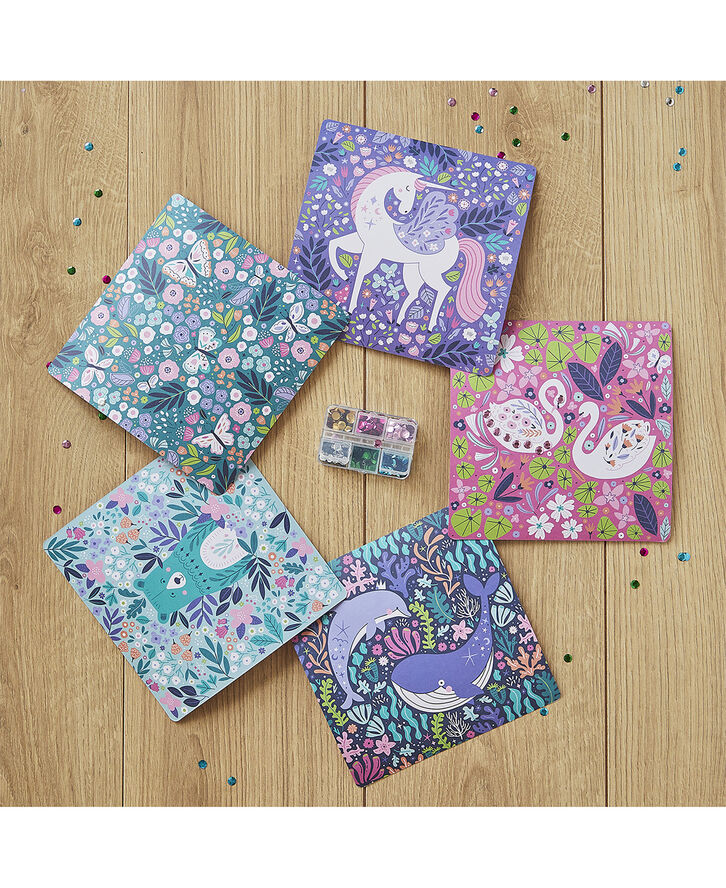 Auzou - Aktivitetssæt - Kunst med pailletter