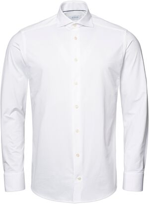 White Four-Way Stretch Shirt - Contemporary Fit
