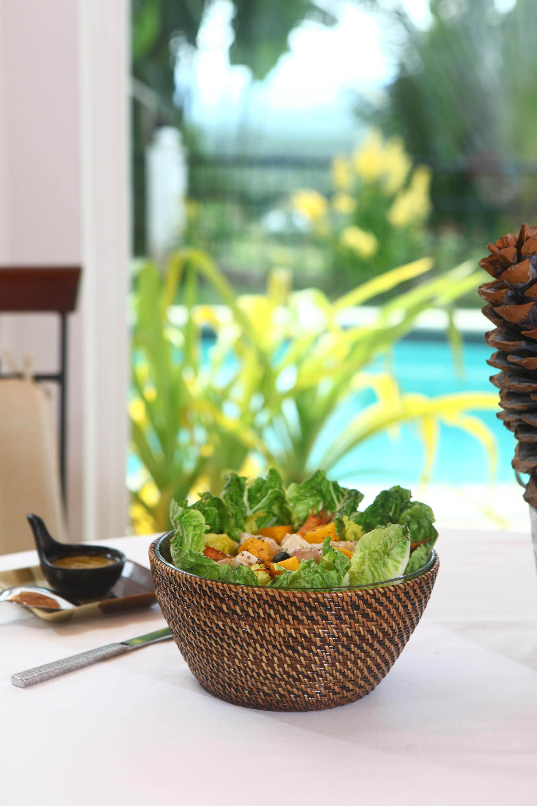 Br&oslash;dkurv rund 21 x 9,5 cm Lys/M&oslash;rk brun Nito flet