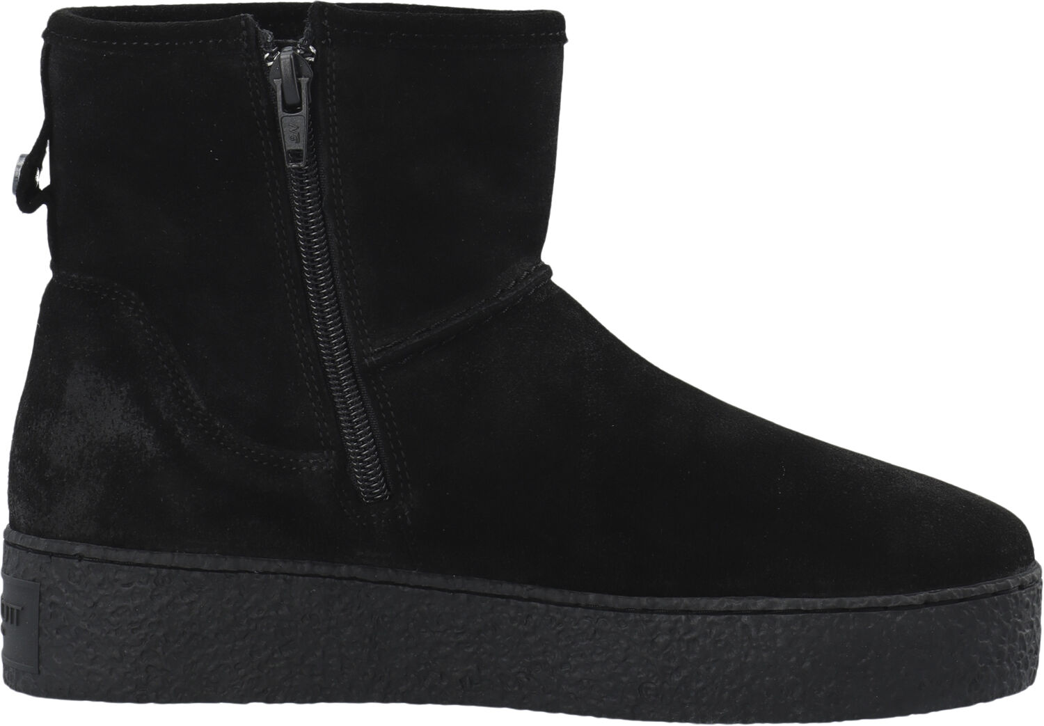 CASCAMILLA Boot W. Inside Zip Warm Lining Oil Suede