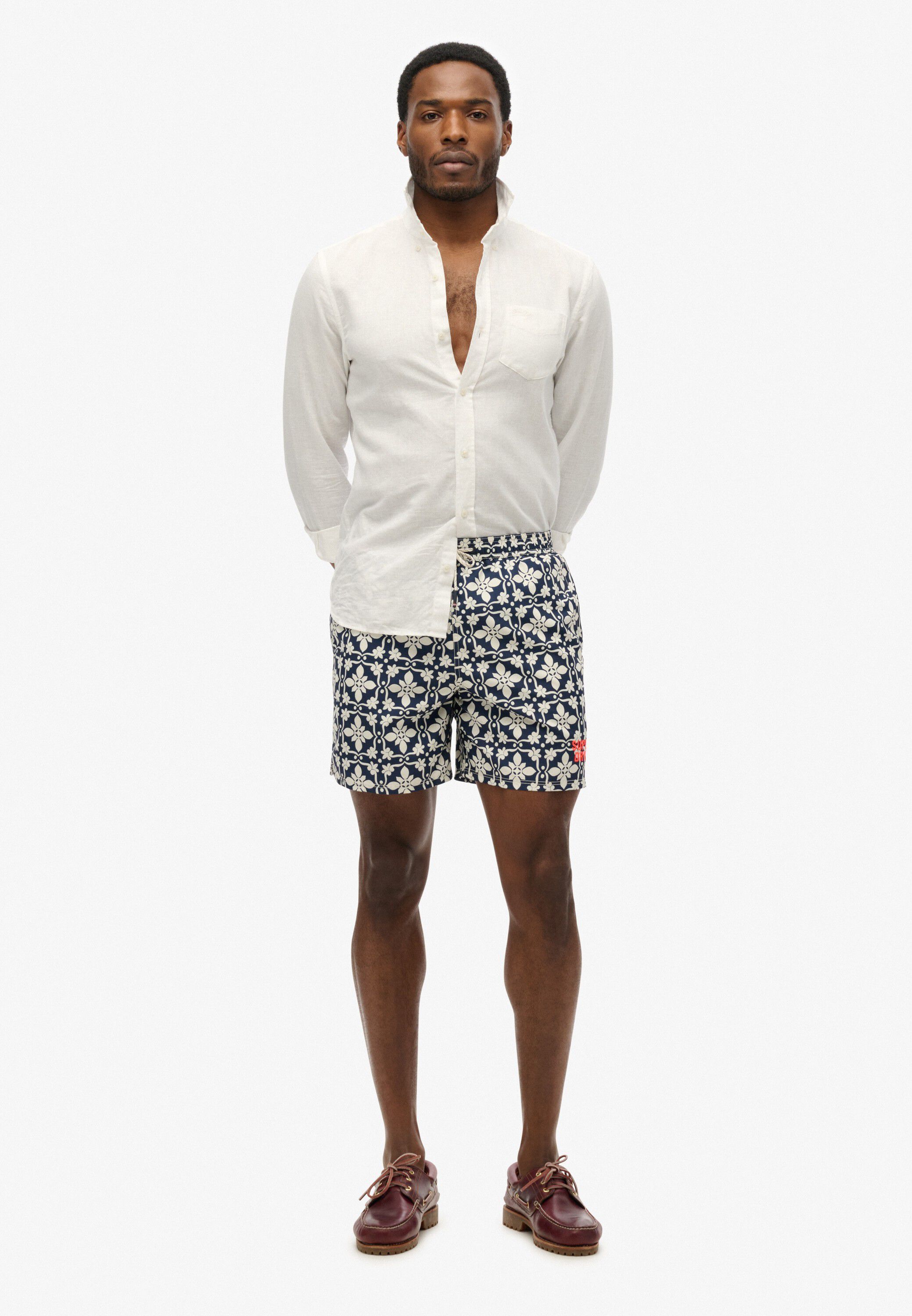 TILE PRINT 16 SWIM SHORT