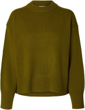 SLWCILLE CASHMERE BLEND LS KNIT O-N