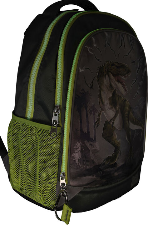 Dino World Skolerygsæk Reflector