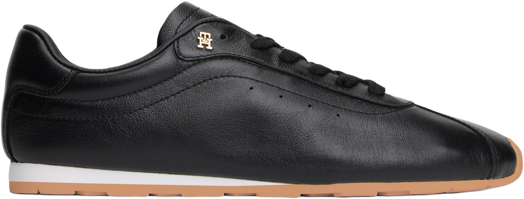 TH Monogram Low Profile Leather Trainers