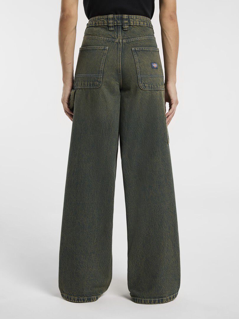 X LOOSE DENIM CARPENTER PANT W GREE