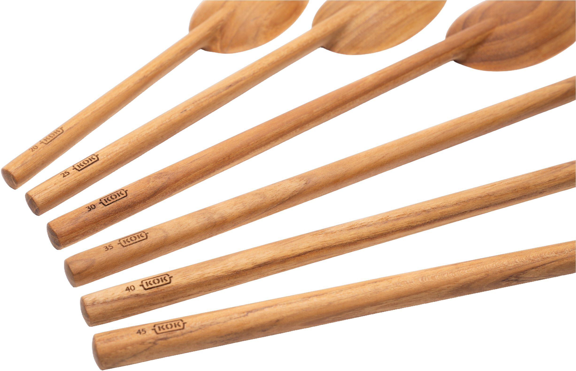 Grydeske, teak, 25 cm