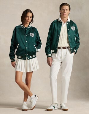 Wimbledon Satin Baseball Jacket