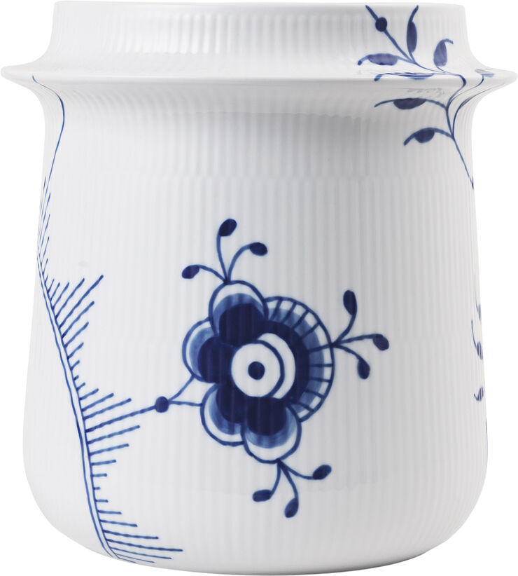 Blå Mega Riflet vinkøler, 21,5 cm.