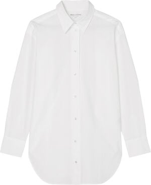 Longblouse, kent collar, side slits