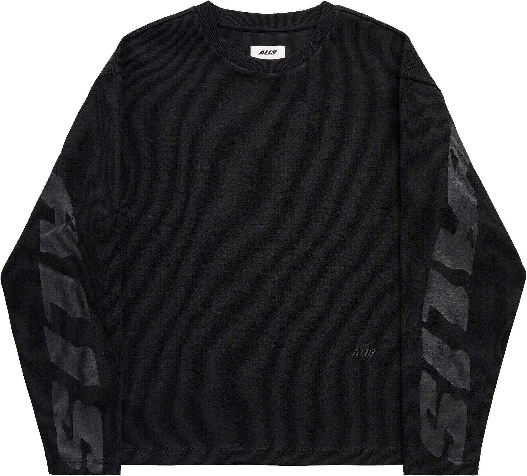 JOSHUA LONG SLEEVE IN RIB W/ BACK PRINT
