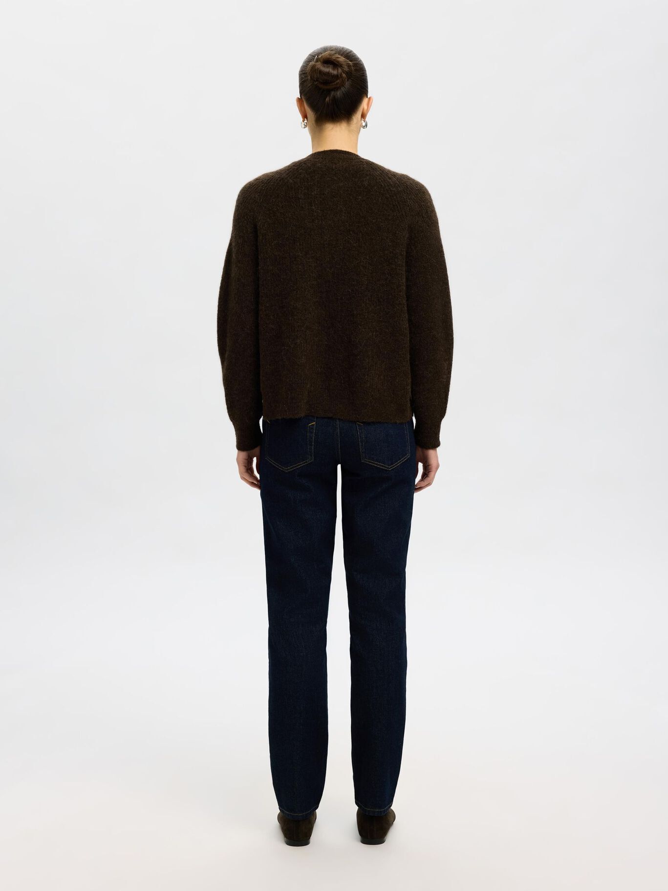 SLFRENA LS KNIT CARDIGAN CAMP