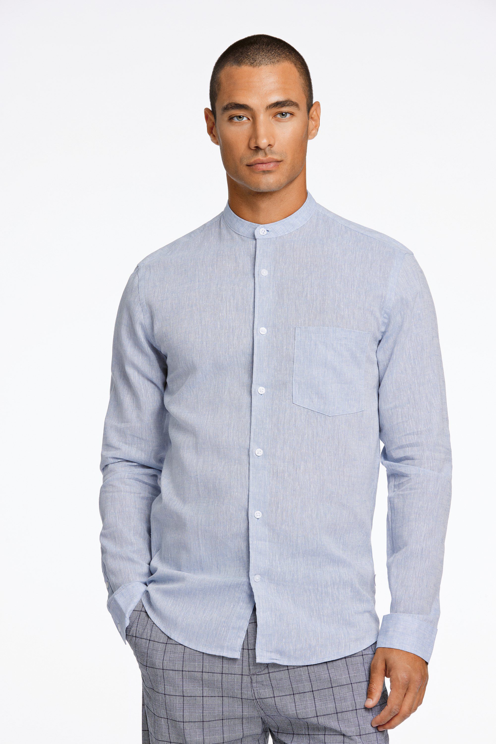 Linen/cotton shirt L/S