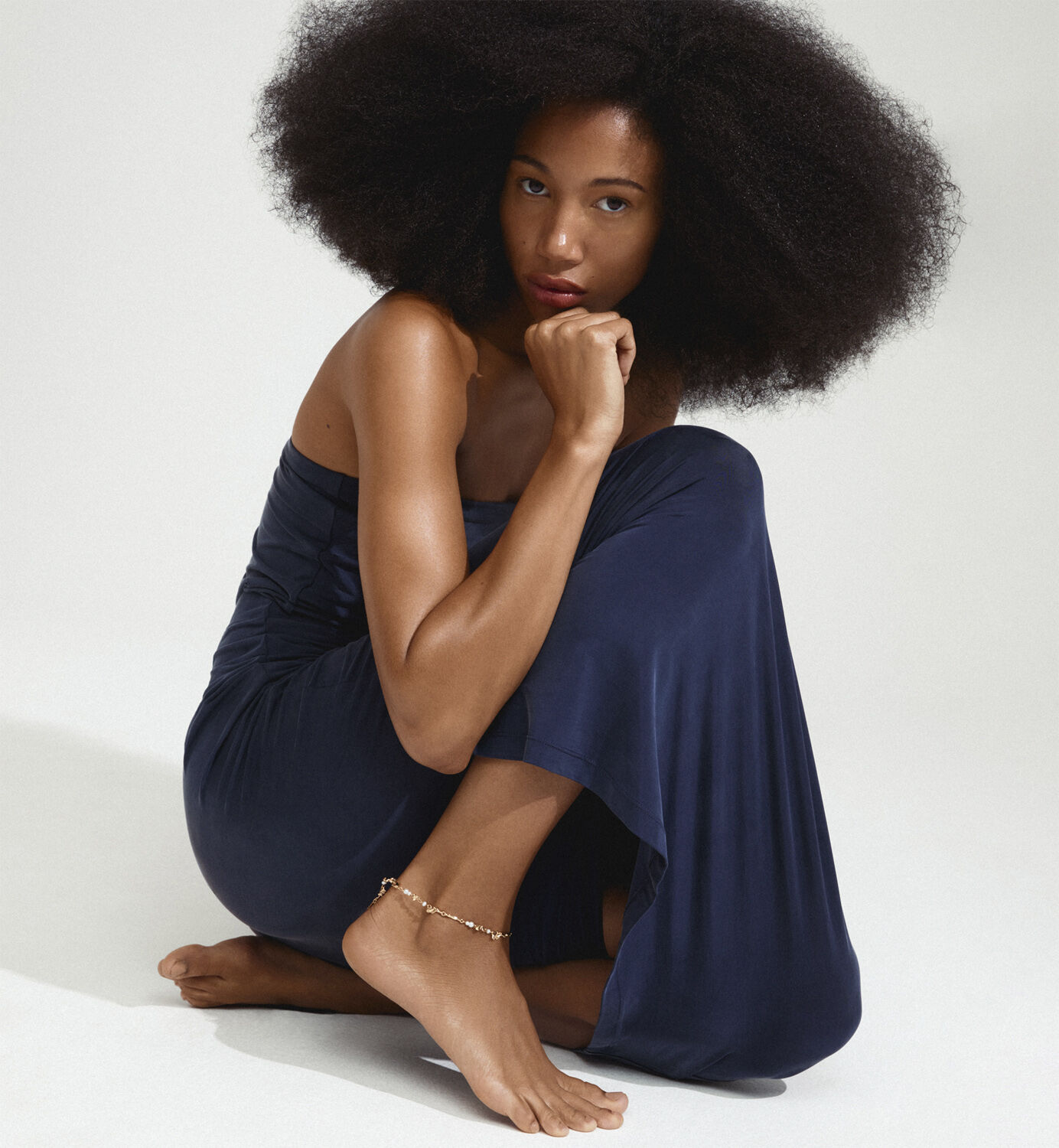 SLOAN ankle chain gold-plated
