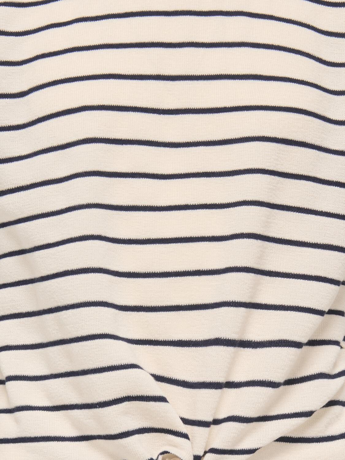 Kogjana Ss Striped Knot Top Jrs