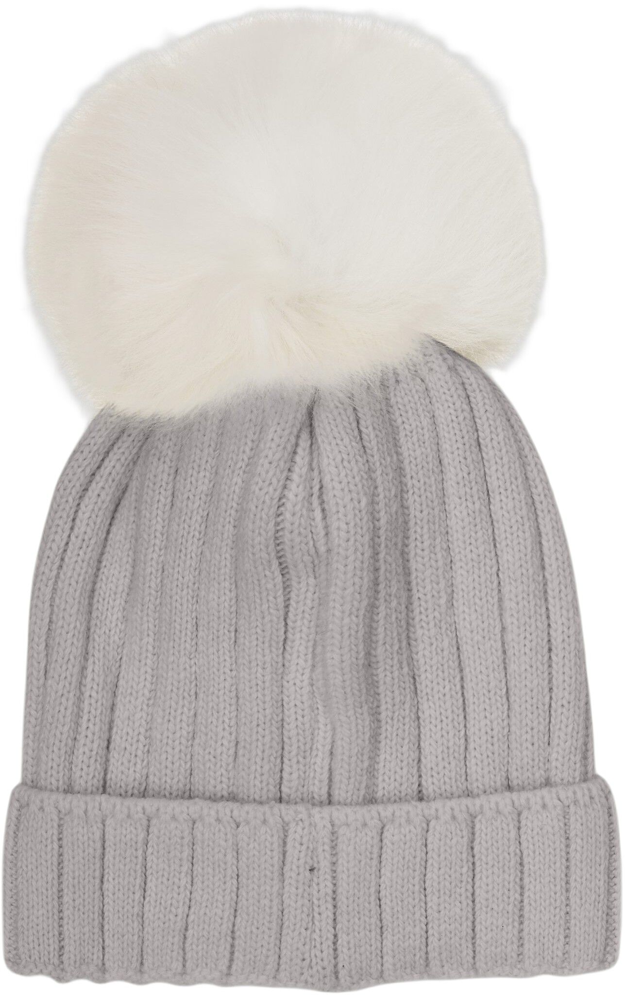 Hat Knit Alpaca Pompom