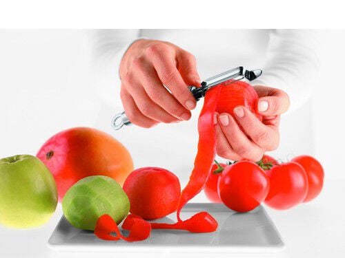 Tomatskreller/kiwiskreller 20 cm St&aring;l