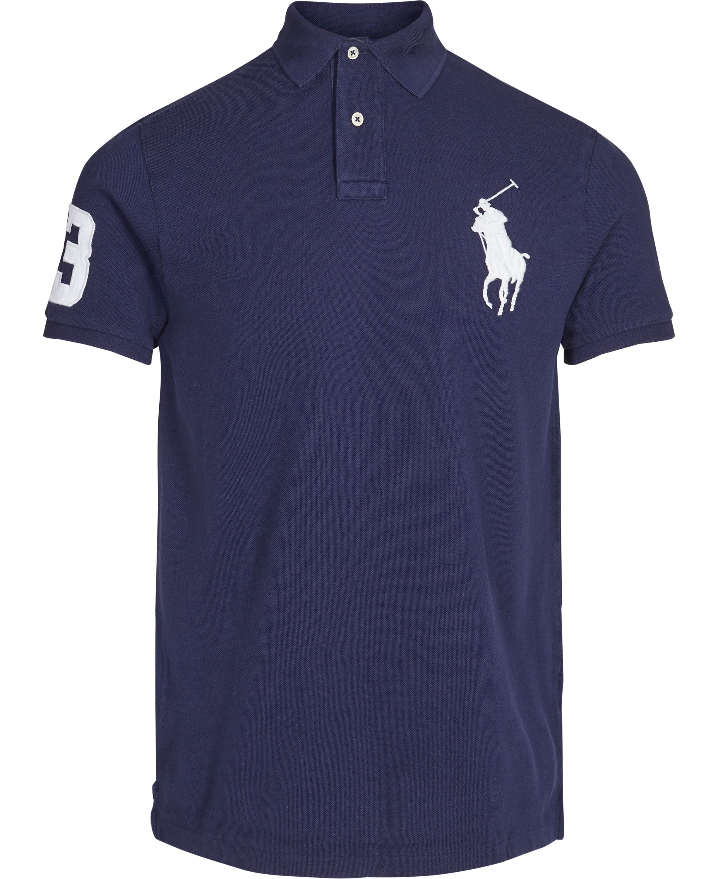 Custom Slim Fit Big Pony Mesh Polo Shirt