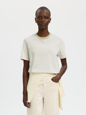 SLFESSENTIAL SS STRIPED BOXY TEE NO