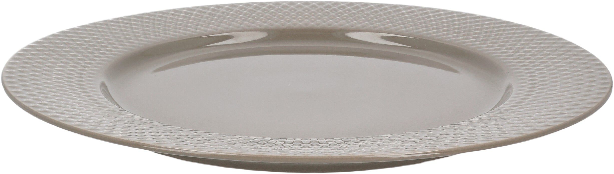 Rhombe Earth Middagstallerken &Oslash;27 cm clay