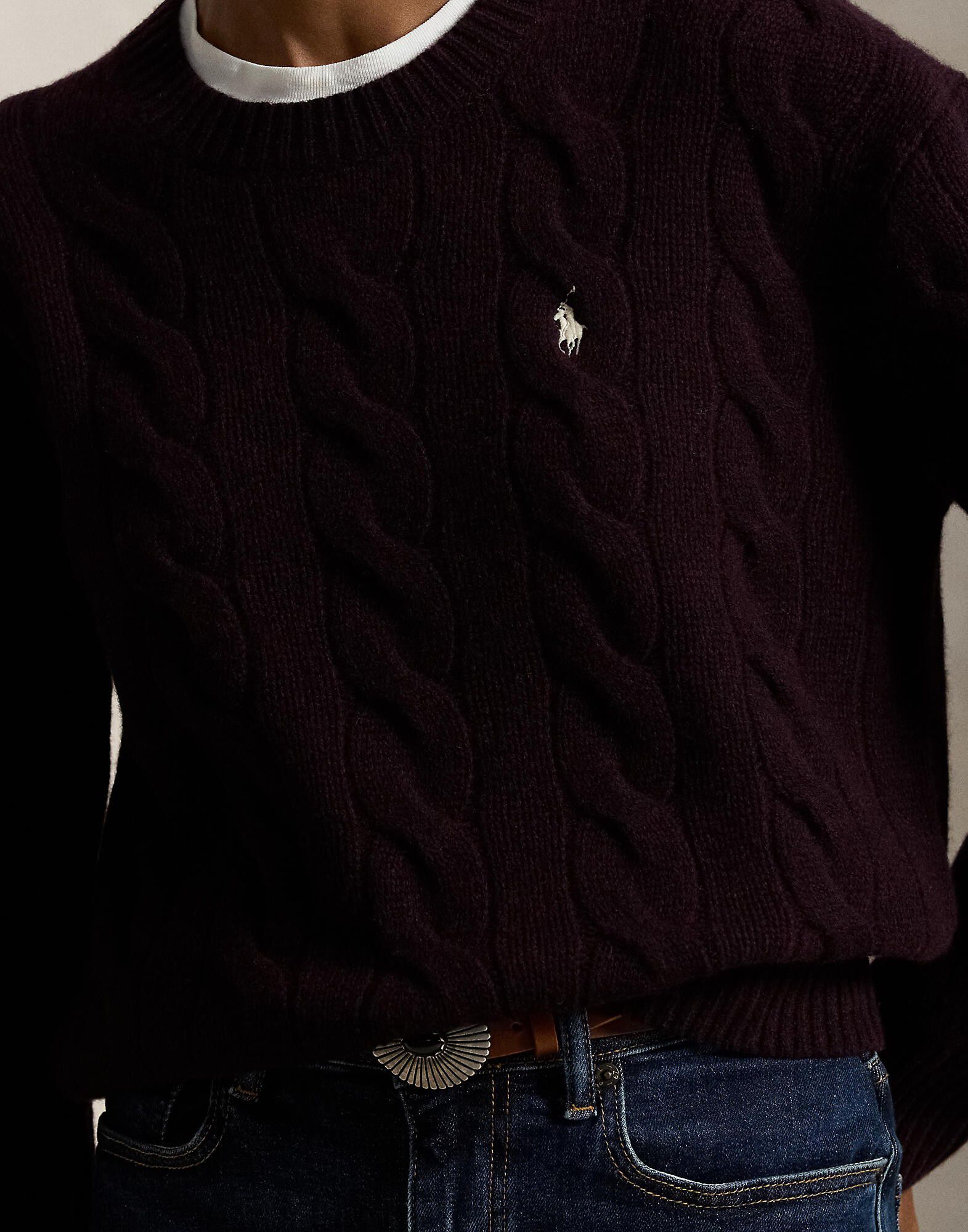 Cable-Knit Wool-Cashmere Sweater