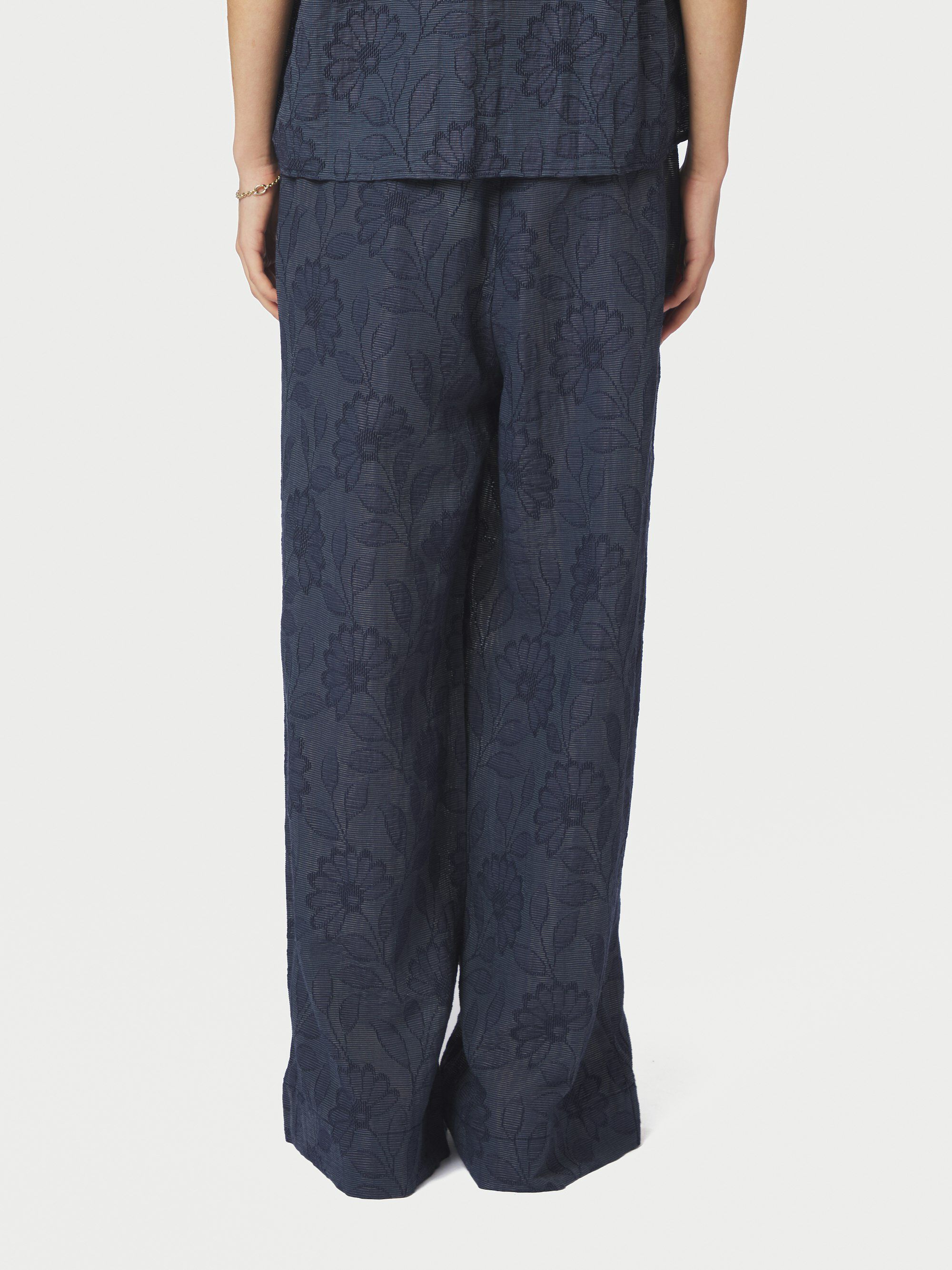 Heifa Flower Stripe Pants